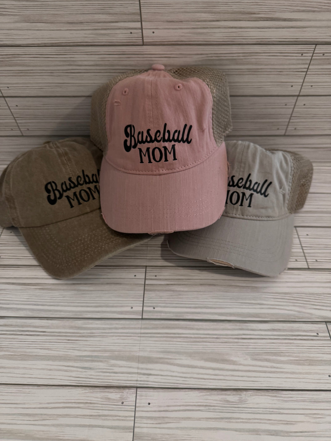 Baseball MOM Hats