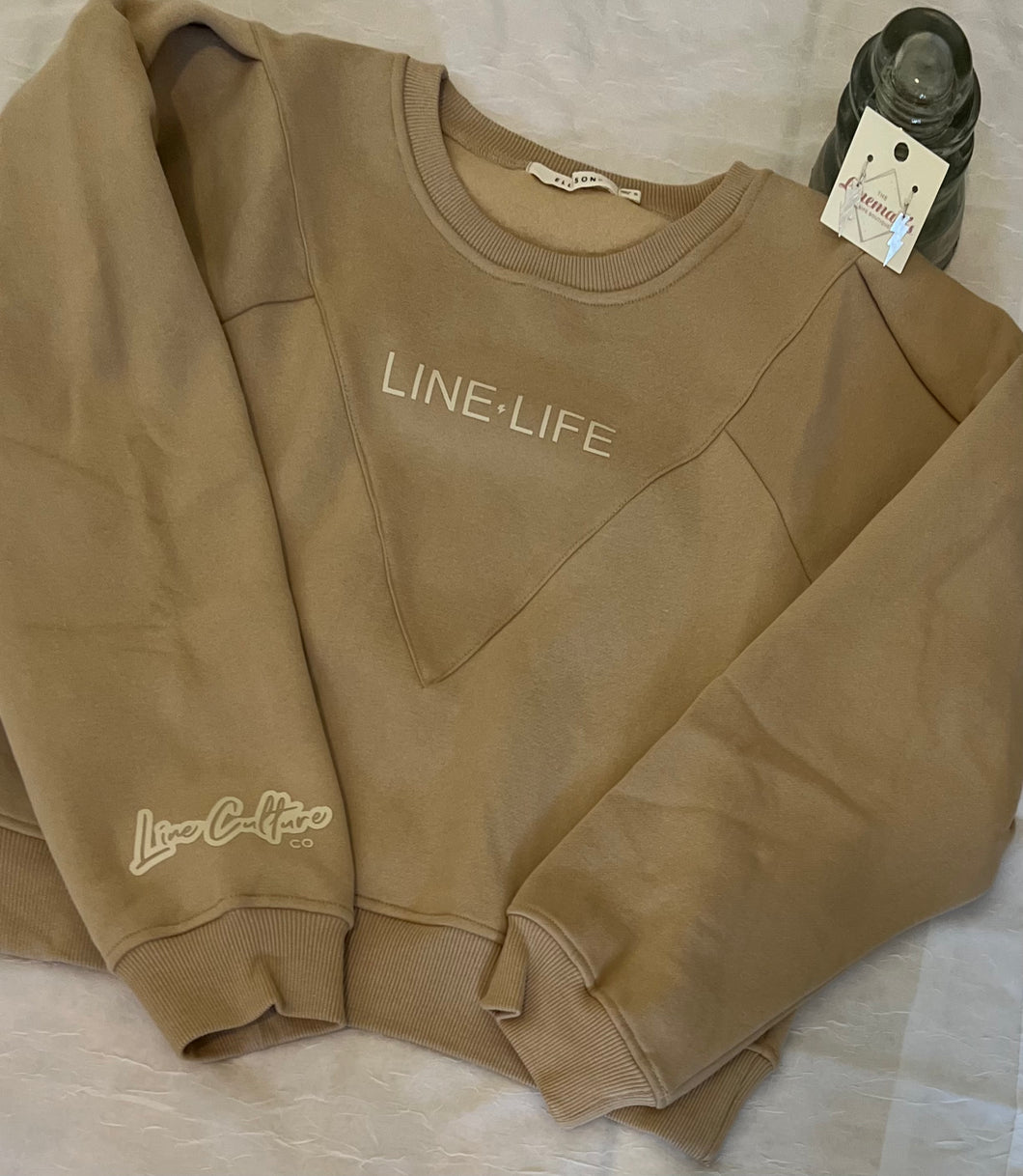 Line Life Crop Sweater