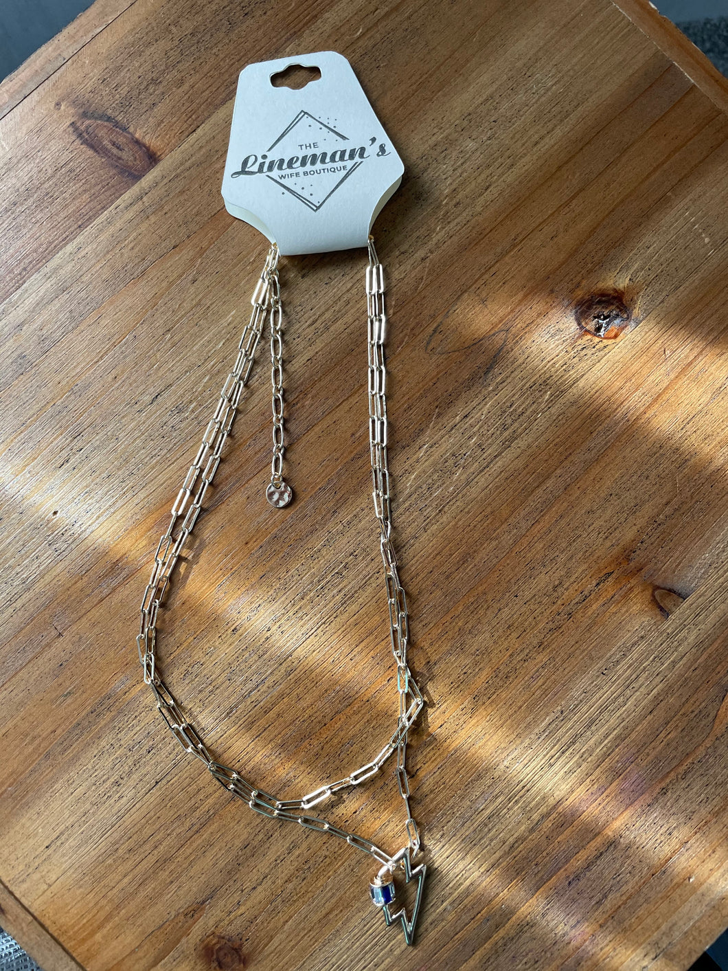 Paperclip Bolt Necklace
